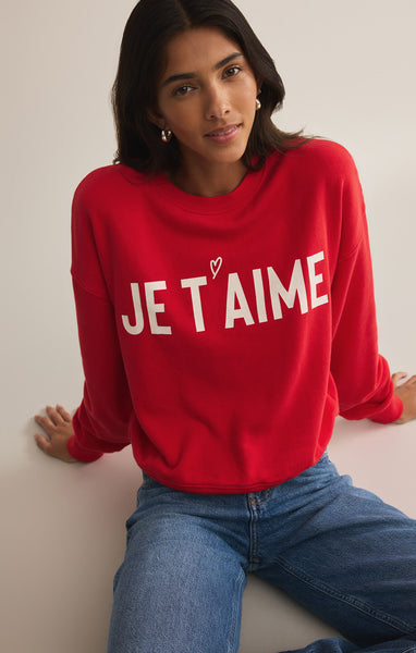 FIRST DATE SWEATSHIRT~~JE T AIME