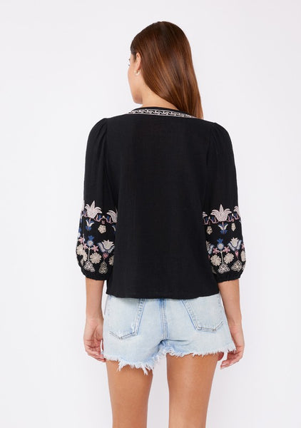 Alina Embroidered Blouse~~FINAL SALE