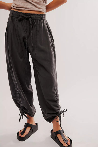 Hadley Poplin Pants in BLACK