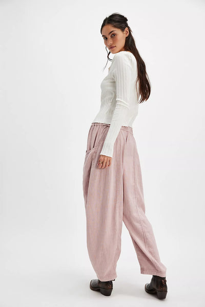 High Road Solid Pull-On Barrel Pants