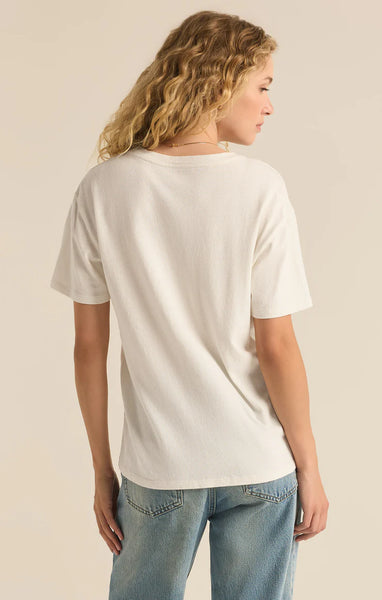 COCKTAIL RELAXED EMBROIDERED TEE~~FINAL SALE