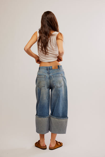 We The Free Olsen Cuffed Barrel Jeans~~SIZE 29 LEFT