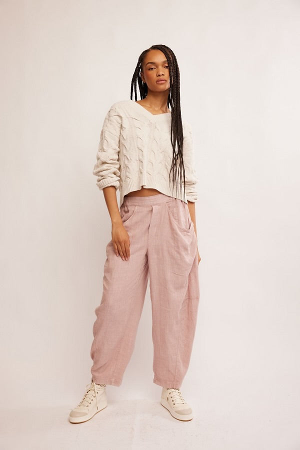 High Road Solid Pull-On Barrel Pants