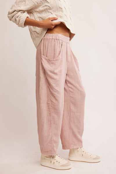 High Road Solid Pull-On Barrel Pants