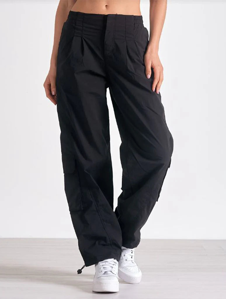 Krystian Cargo Pant in Black & Tan