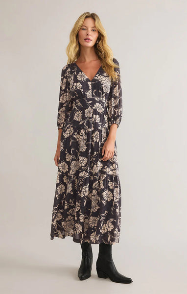 ADELINA ARI FLORAL MIDI DRESS