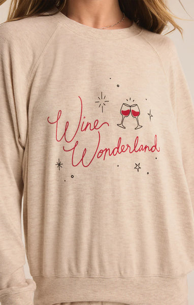 WINE WONDERLAND CLOUD KNIT TOP