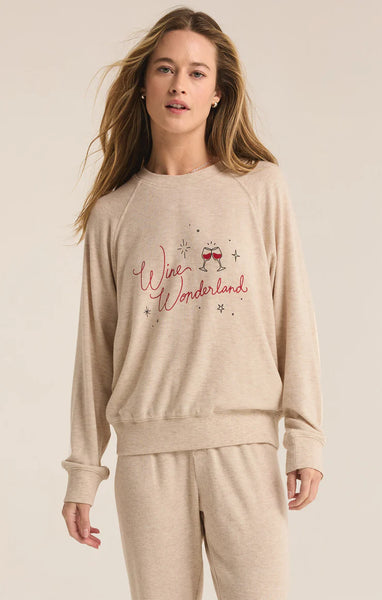 WINE WONDERLAND CLOUD KNIT TOP