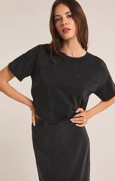 SWAY COTTON JERSEY CROPPED TEE~~SIZE XS LEFT~~FINAL SALE