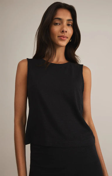 SLOANE TEXTURED SLUB TOP