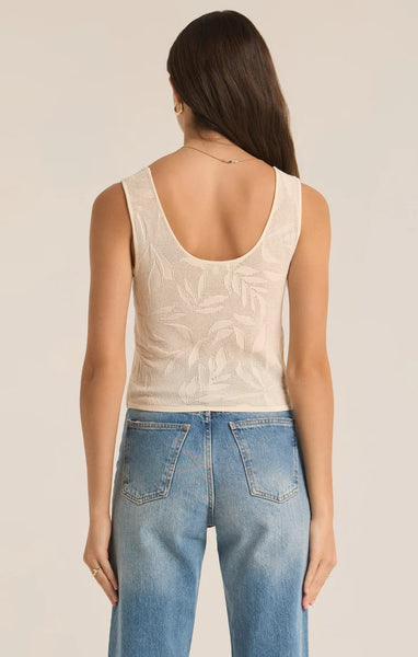 PALM SPRINGS CROPPED SWEATER TANK in SEA SALT~~FINAL SALE~~SIZE SMALL