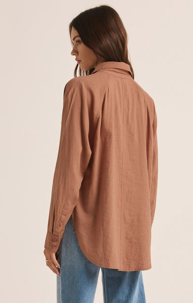 THE PERFECT LINEN TOP~~SIZE M LEFT