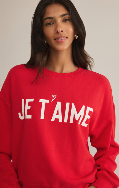 FIRST DATE SWEATSHIRT~~JE T AIME