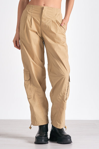 Krystian Cargo Pant in Black & Tan