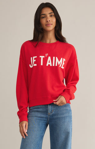 FIRST DATE SWEATSHIRT~~JE T AIME